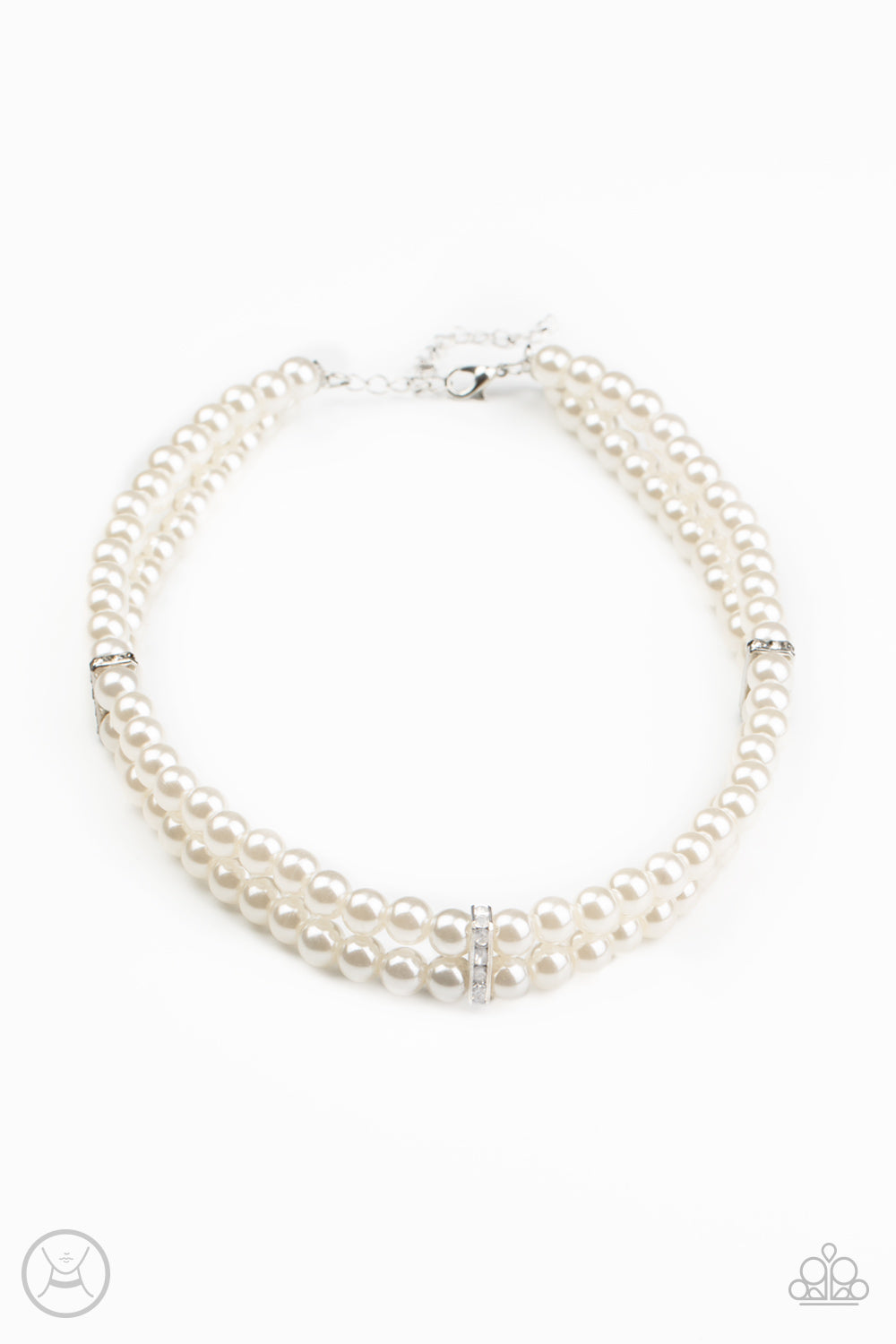 Paparazzi  Accessories Put On Your Party Dress - White Pearl Necklace