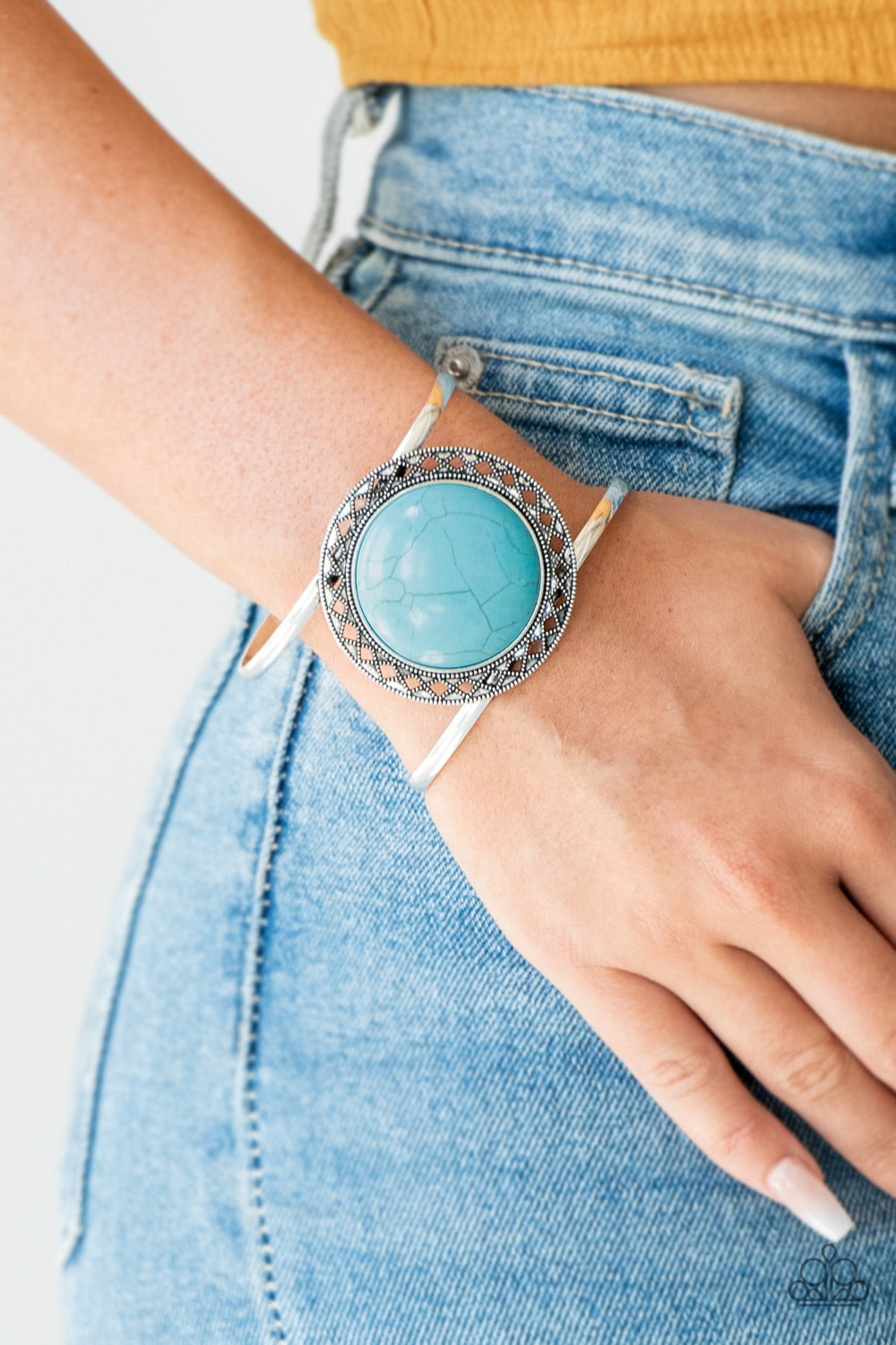 Paparazzi RODEO Rage - Blue Cuff Bracelet