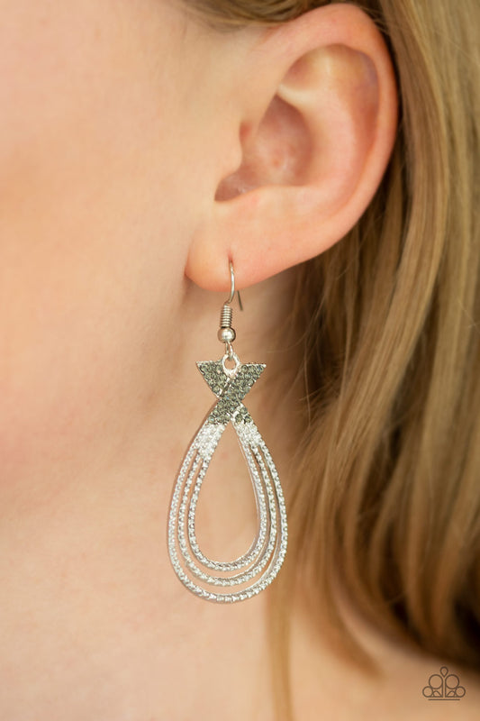 Paparazzi Fair FAME - Silver Fishhook Earring