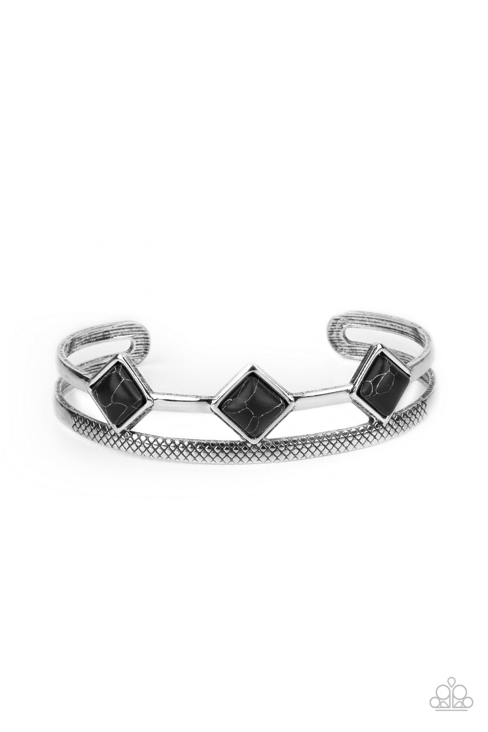 Paparazzi Accessories Adobe Ascension - Black Cuff Bracelet