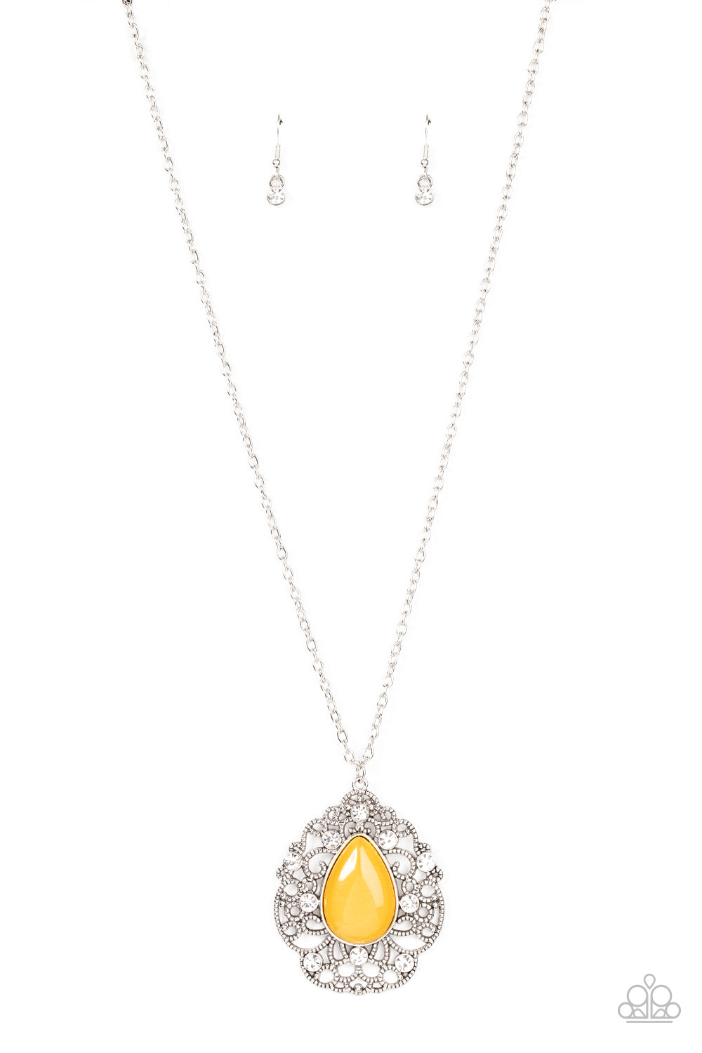 Paparazzi Accessories Bewitched Beam - Yellow Long Necklace