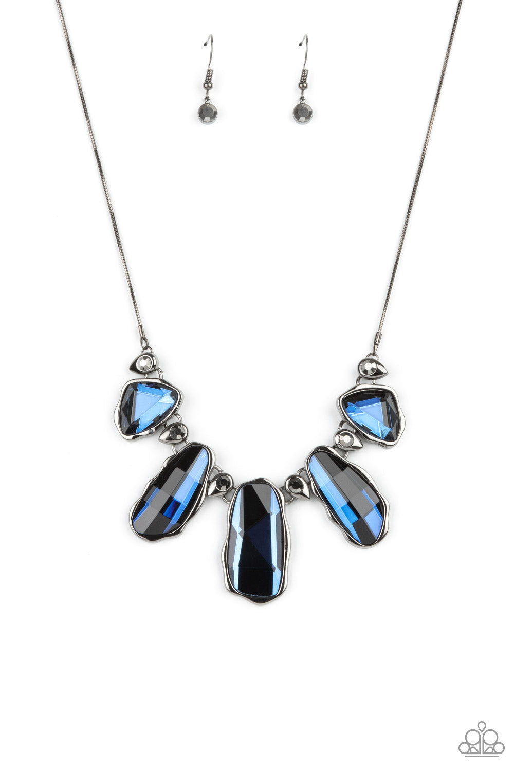 Paparazzi Accessories Cosmic Cocktail - Blue Hematite Necklace