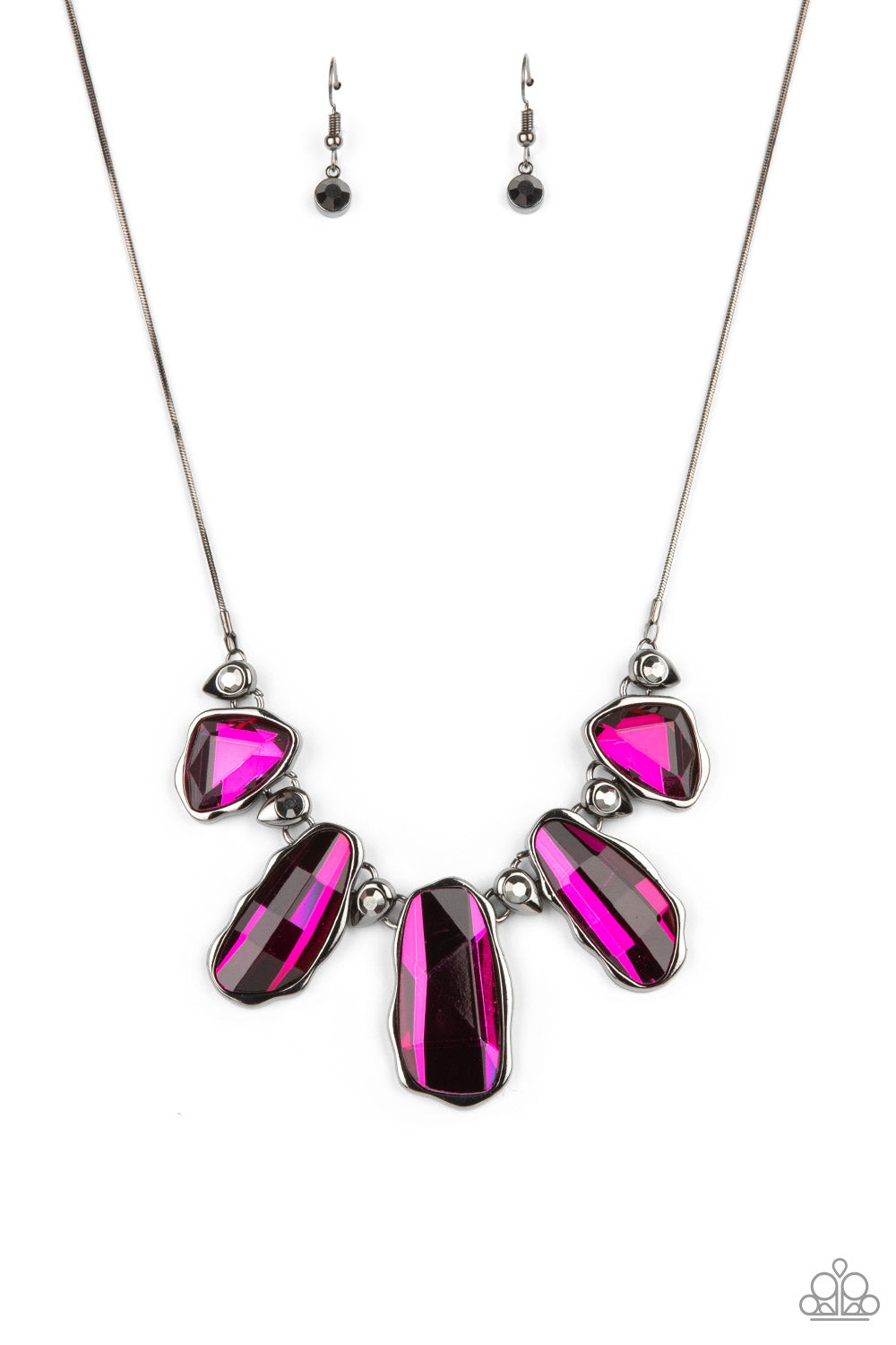 Paparazzi Accessories Cosmic Cocktail - Pink Oil Spilled Necklace