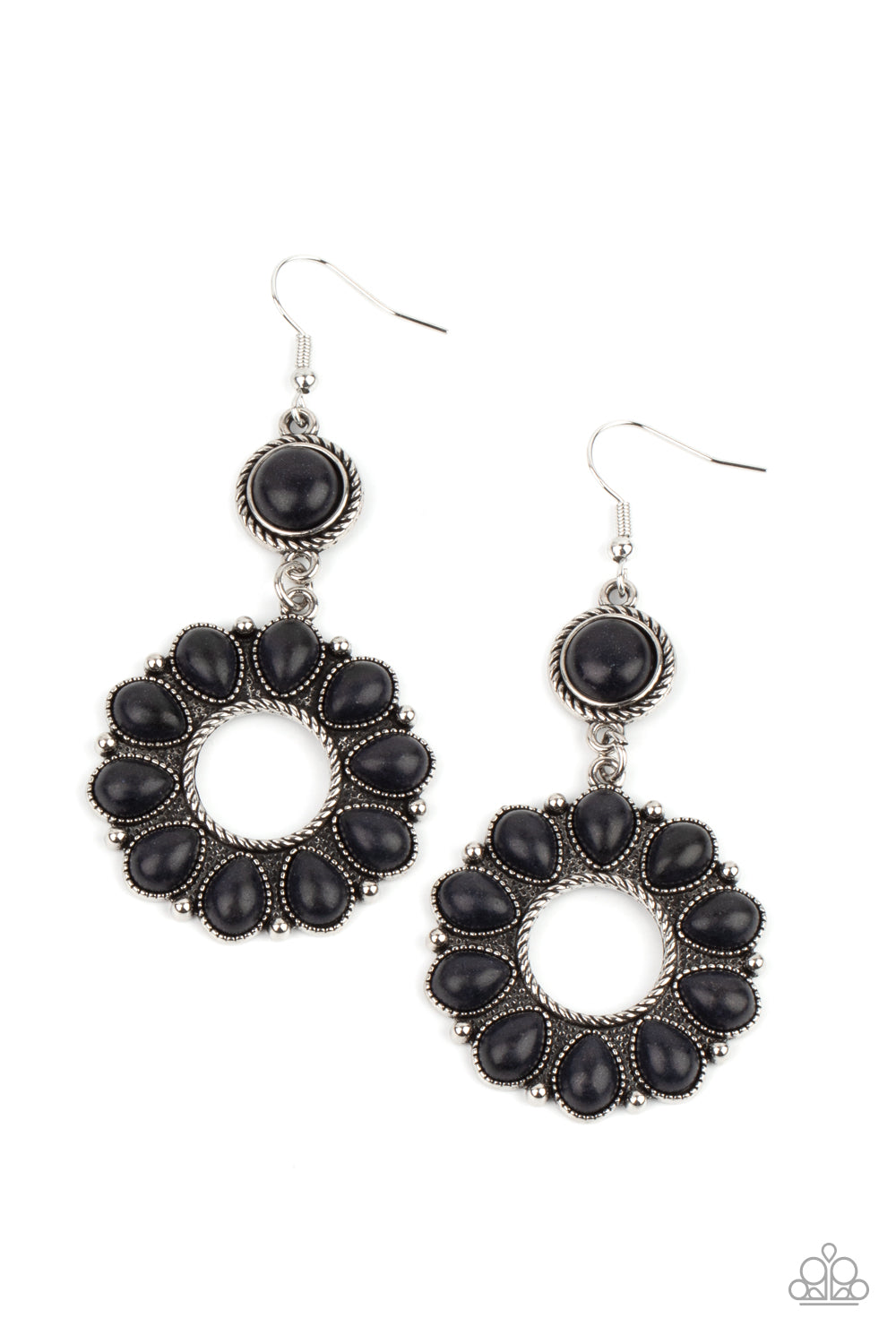 Paparazzi Accessories Back At The Ranch - Black Fishhook Earring