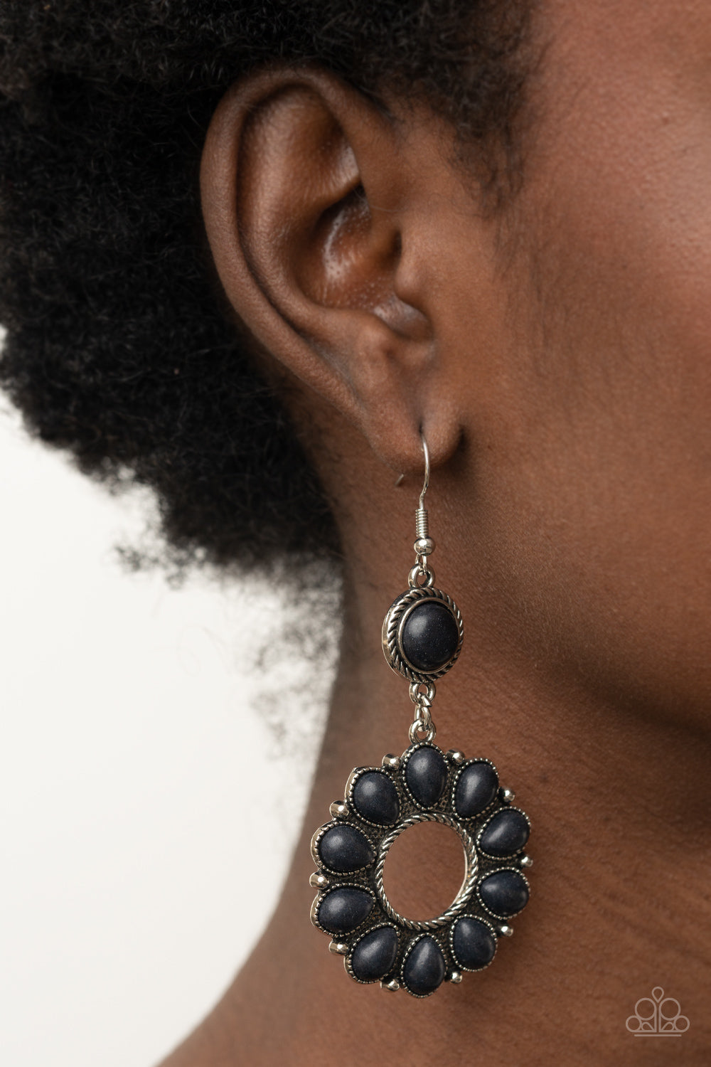 Paparazzi Accessories Back At The Ranch - Black Fishhook Earring