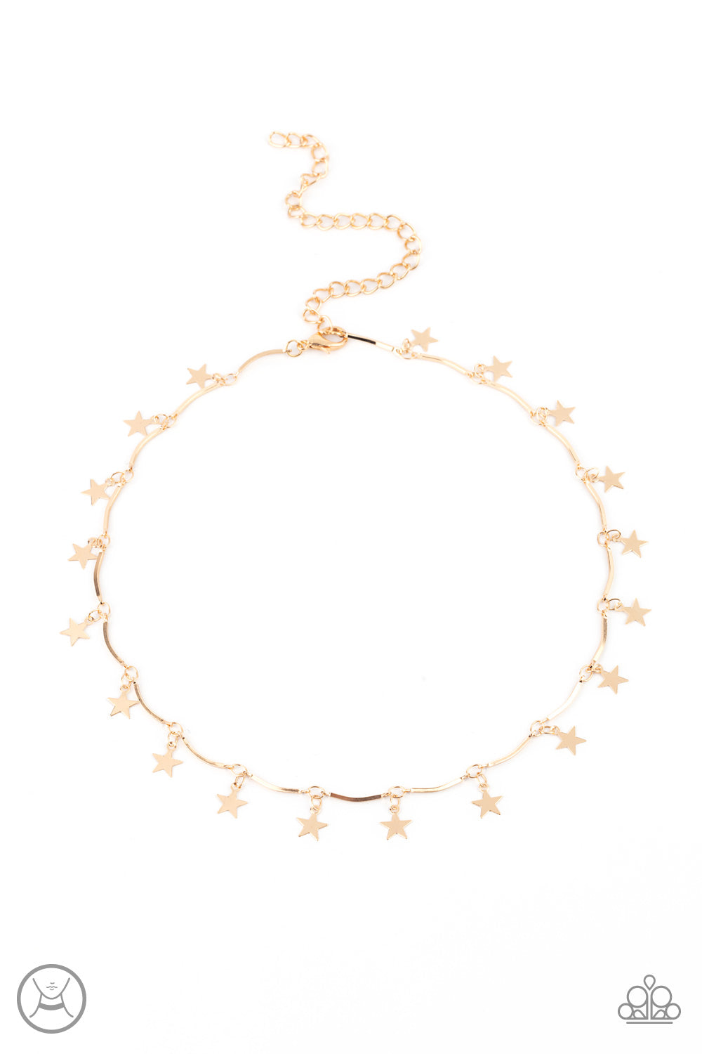 Paparazzi Little Miss Americana - Gold Inspirational Necklace