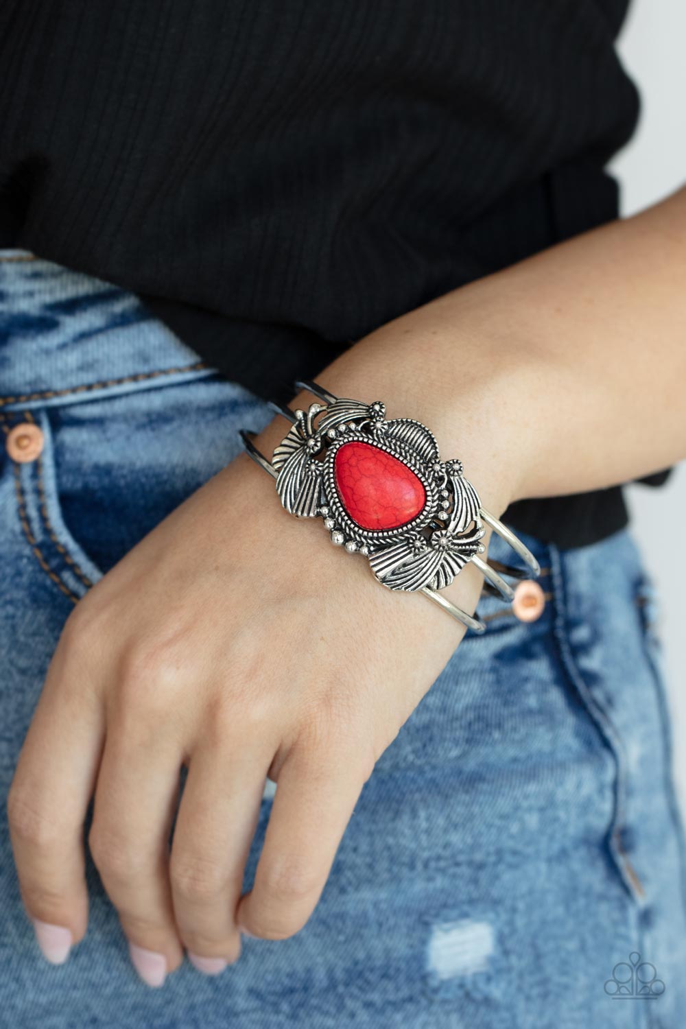 Paparazzi Western Wonderland - Red Cuff Bracelet