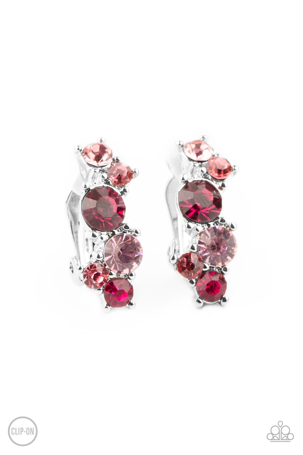 Paparazzi Accessories Cosmic Celebration - Pink Clip On Earring