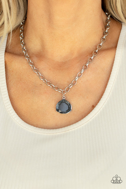 Paparazzi Accesories Gallery Gem - Silver Necklace