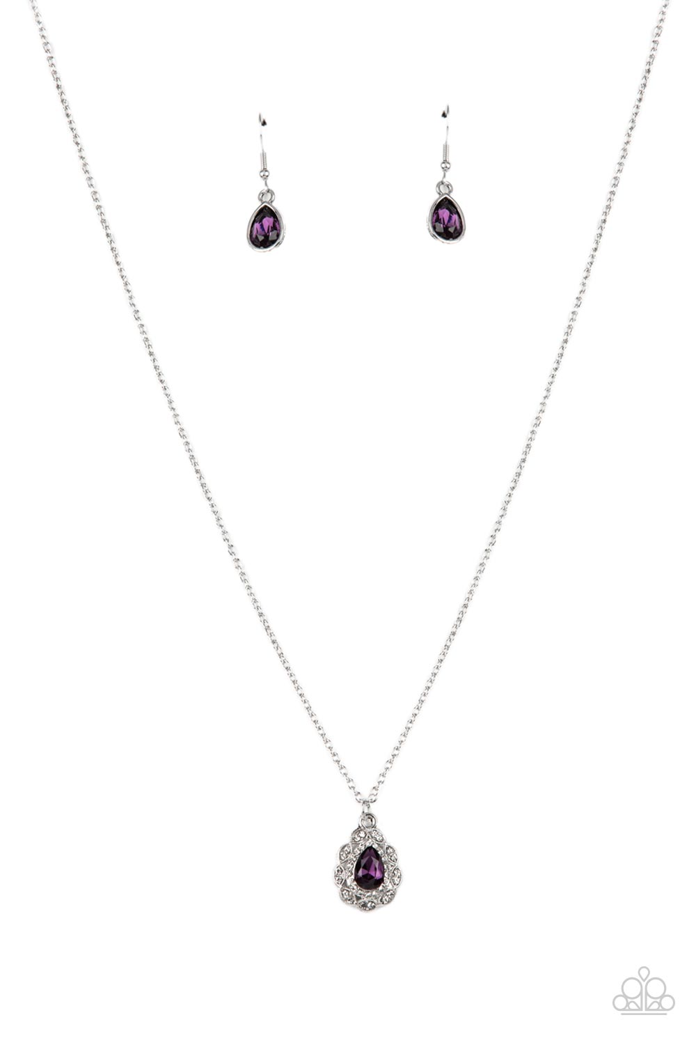 Paparazzi Vintage Validation - Purple Dainty Necklace