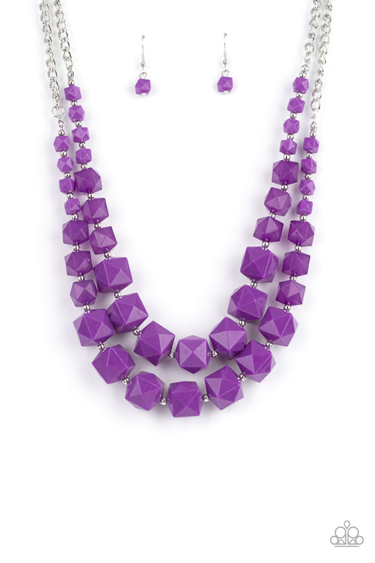 Paparazzi Summer Excursion - Purple Necklace