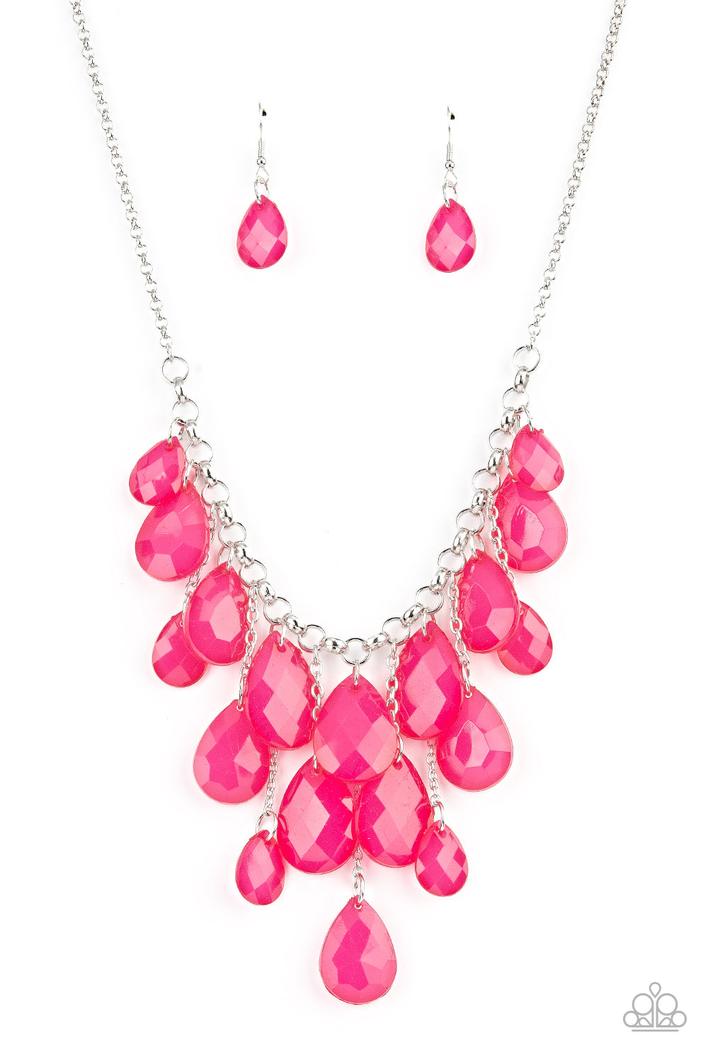 Paparazzi  Accessories Front Row Flamboyance - Pink Necklace