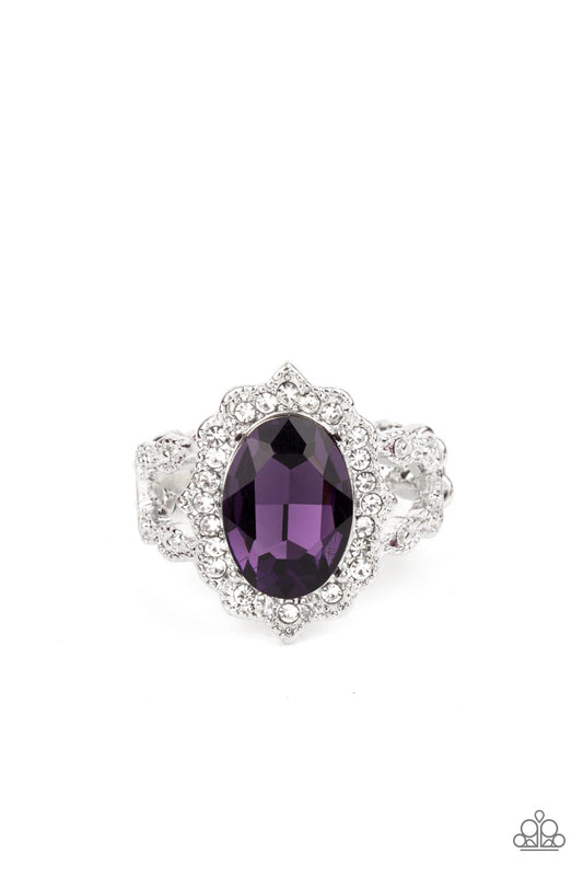 Paparazzi Oval Office Opulence - Purple Narrow-Band Ring