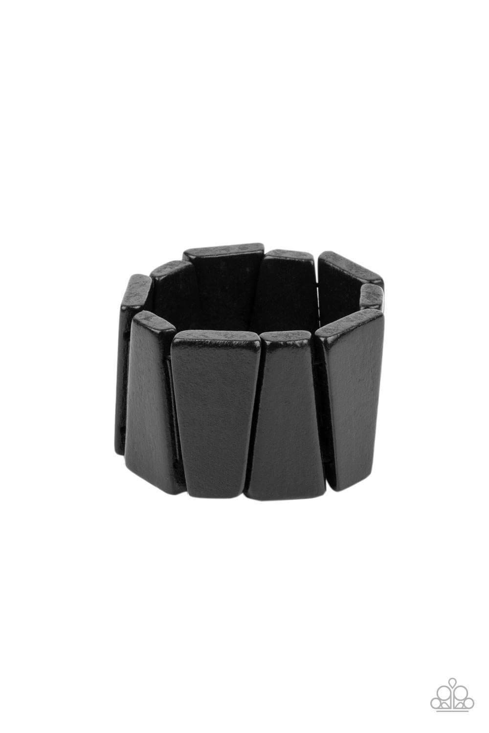 Paparazzi Accessories Barbados Backdrop - Black Stretchy Bracelet