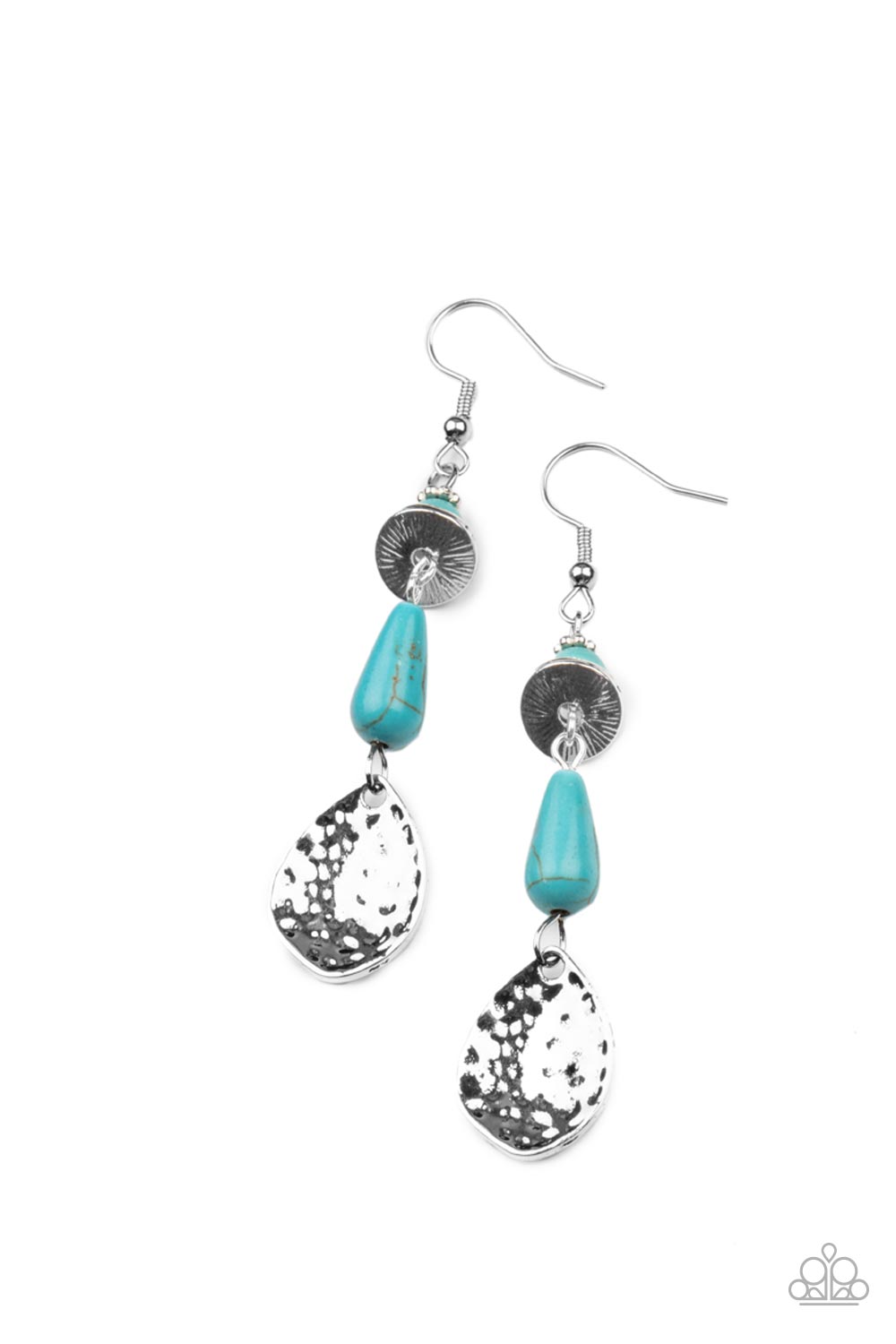 Paparazzi Accessories Artfully Artisan - Blue Fishhook Earring