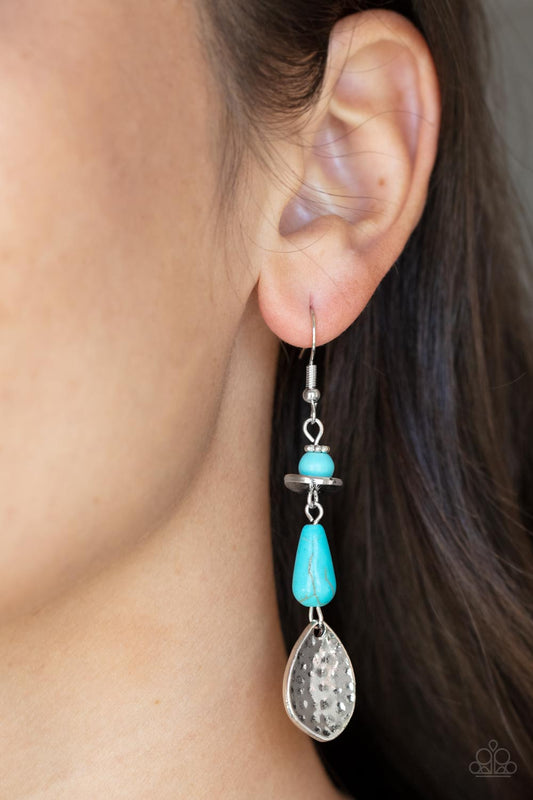 Paparazzi Accessories Artfully Artisan - Blue Fishhook Earring