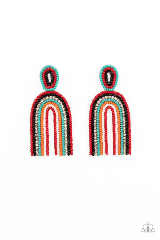 Paparazzi Rainbow Remedy - Multi Seed-Bead Earring