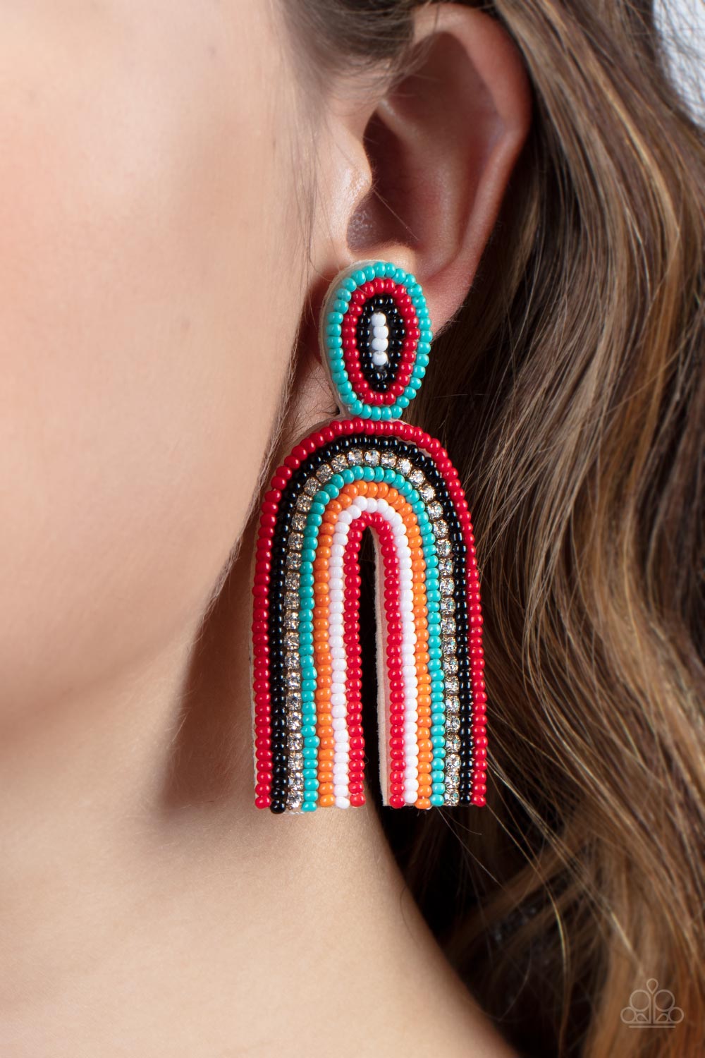 Paparazzi Rainbow Remedy - Multi Seed-Bead Earring