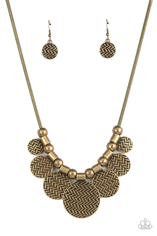 Paparazzi ndigenously Urban - Brass Necklace