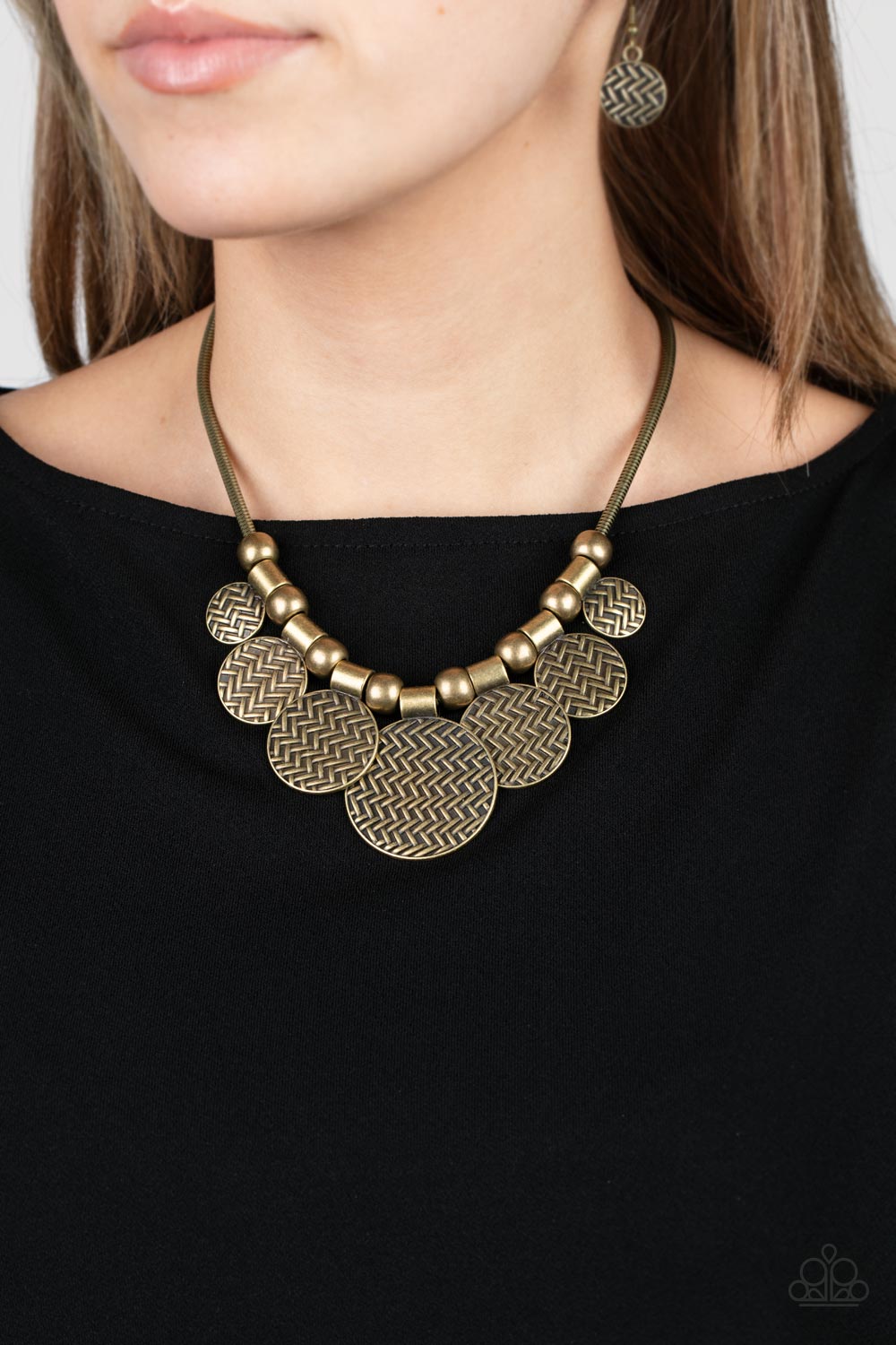 Paparazzi ndigenously Urban - Brass Necklace