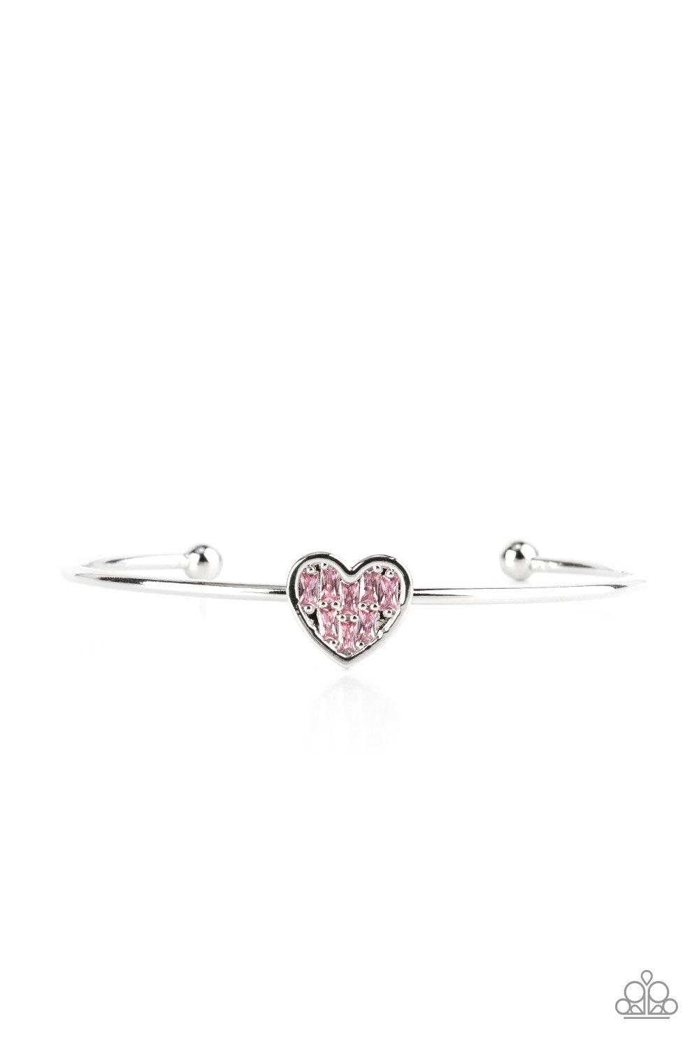 Paparazzi Heart of Ice - Pink Cuff Bracelet