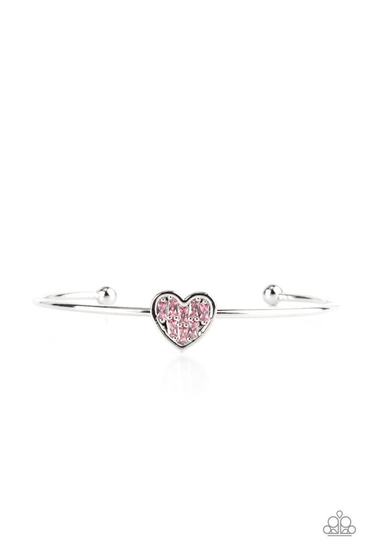 Paparazzi Heart of Ice - Pink Cuff Bracelet