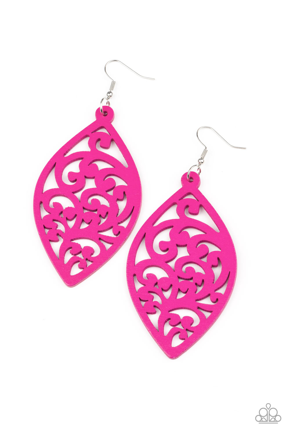 Paparazzi Accessories Coral Garden - Pink Wooden Earring