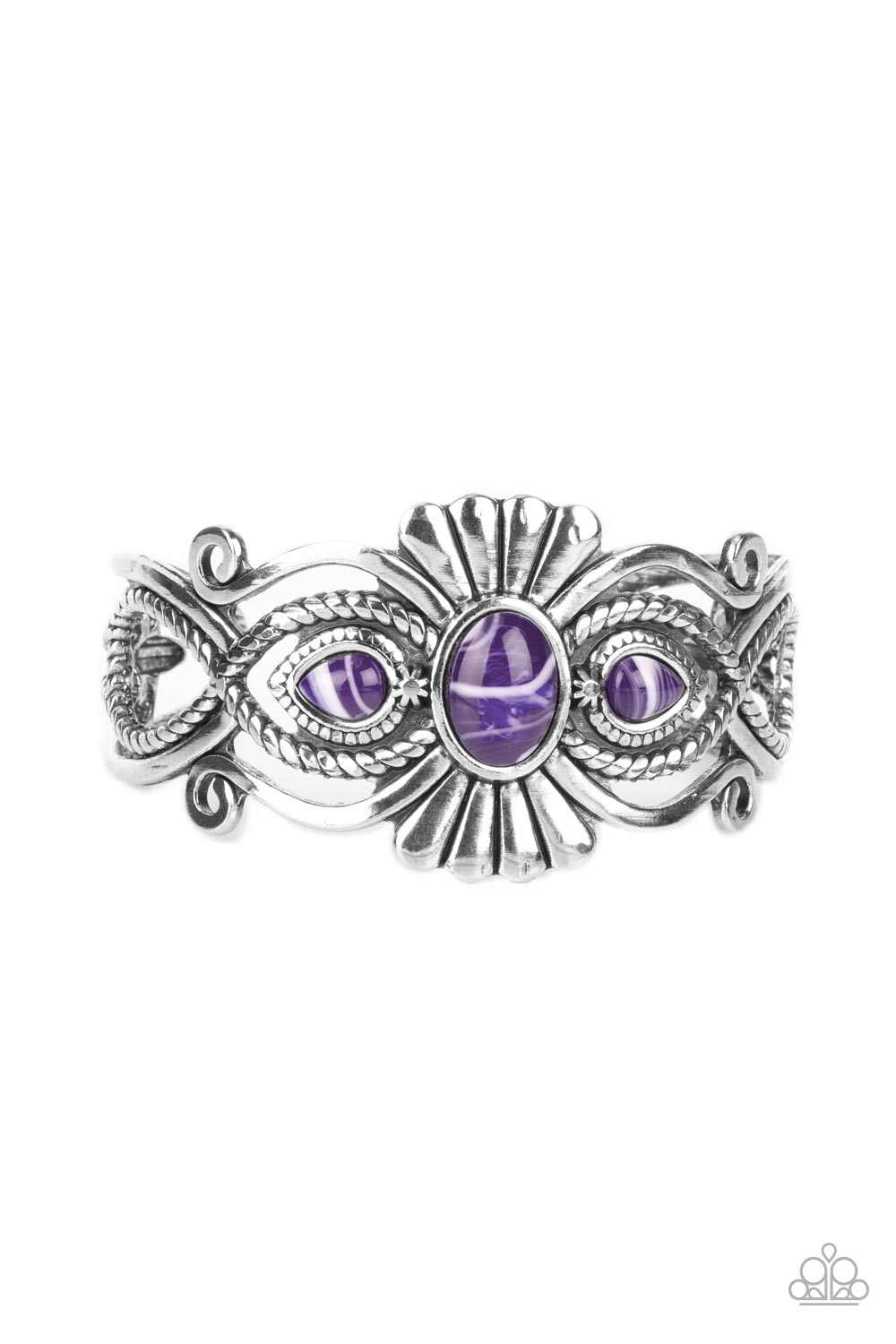 Paparazzi Rural Rumination - Purple Cuff Bracelet