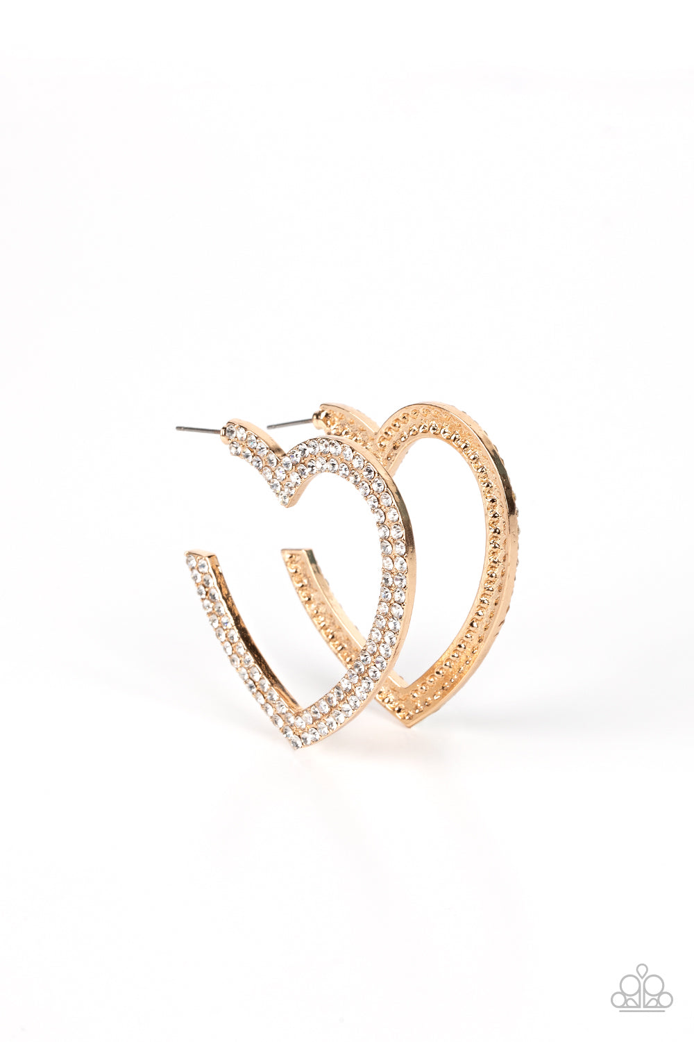 Paparazzi Accessories AMORE to Love - Gold Hoop Earring