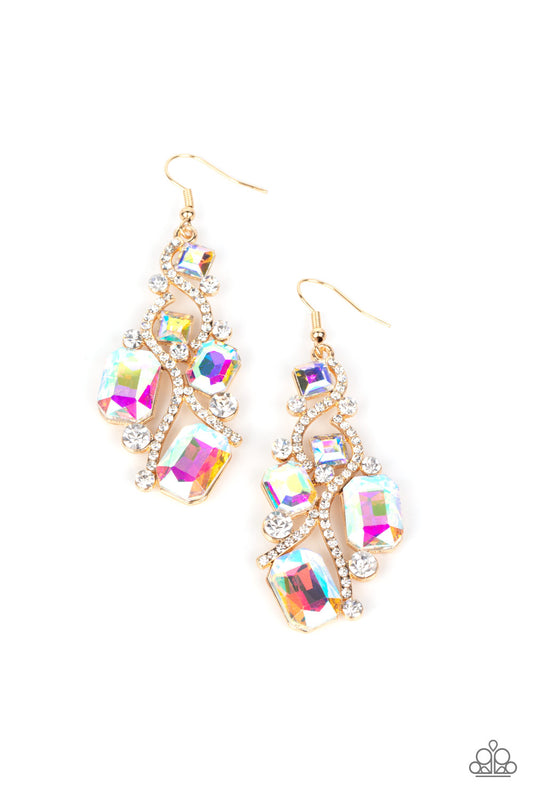 Paparazzi Interstellar Illumination - Multi Oil Spilled Earring