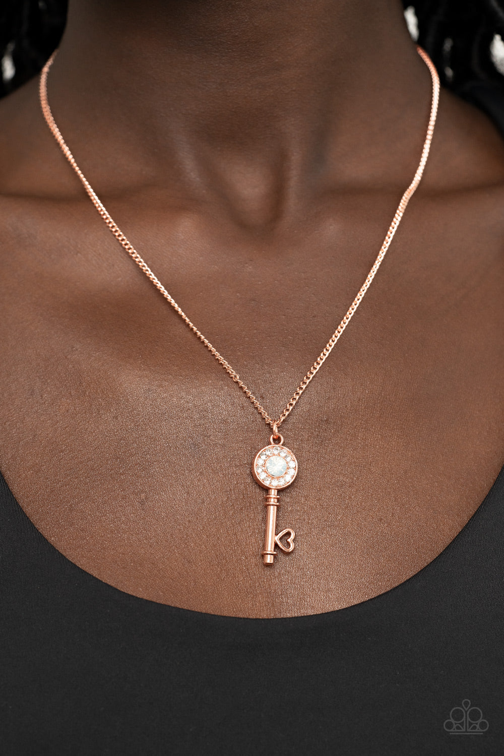 Paparazzi Prized Key Player - Copper Necklace