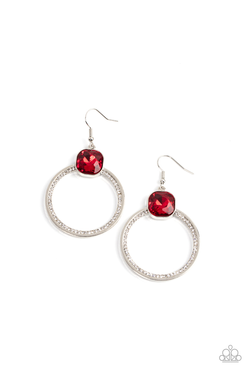 Paparazzi Accessories Cheers to Happily Ever After - Red Fishhook Earring