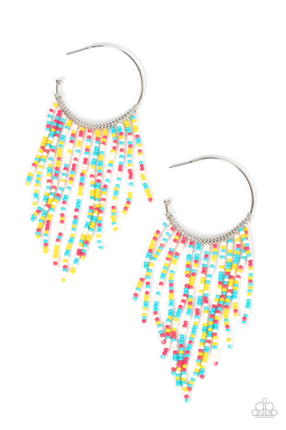 Paparazzi Saguaro Breeze - Multi Hoop Sedbead Earrings