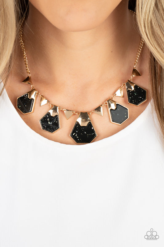 Paparazzi Extra Exclusive - Black Acrylic Necklace