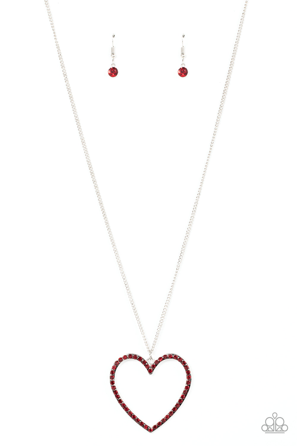 Paparazzi Va-Va-VALENTINE - Red Heart Necklace