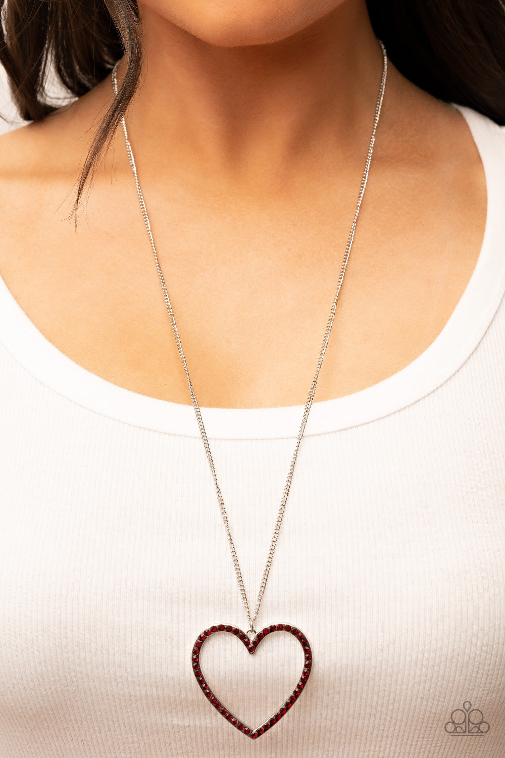 Paparazzi Va-Va-VALENTINE - Red Heart Necklace