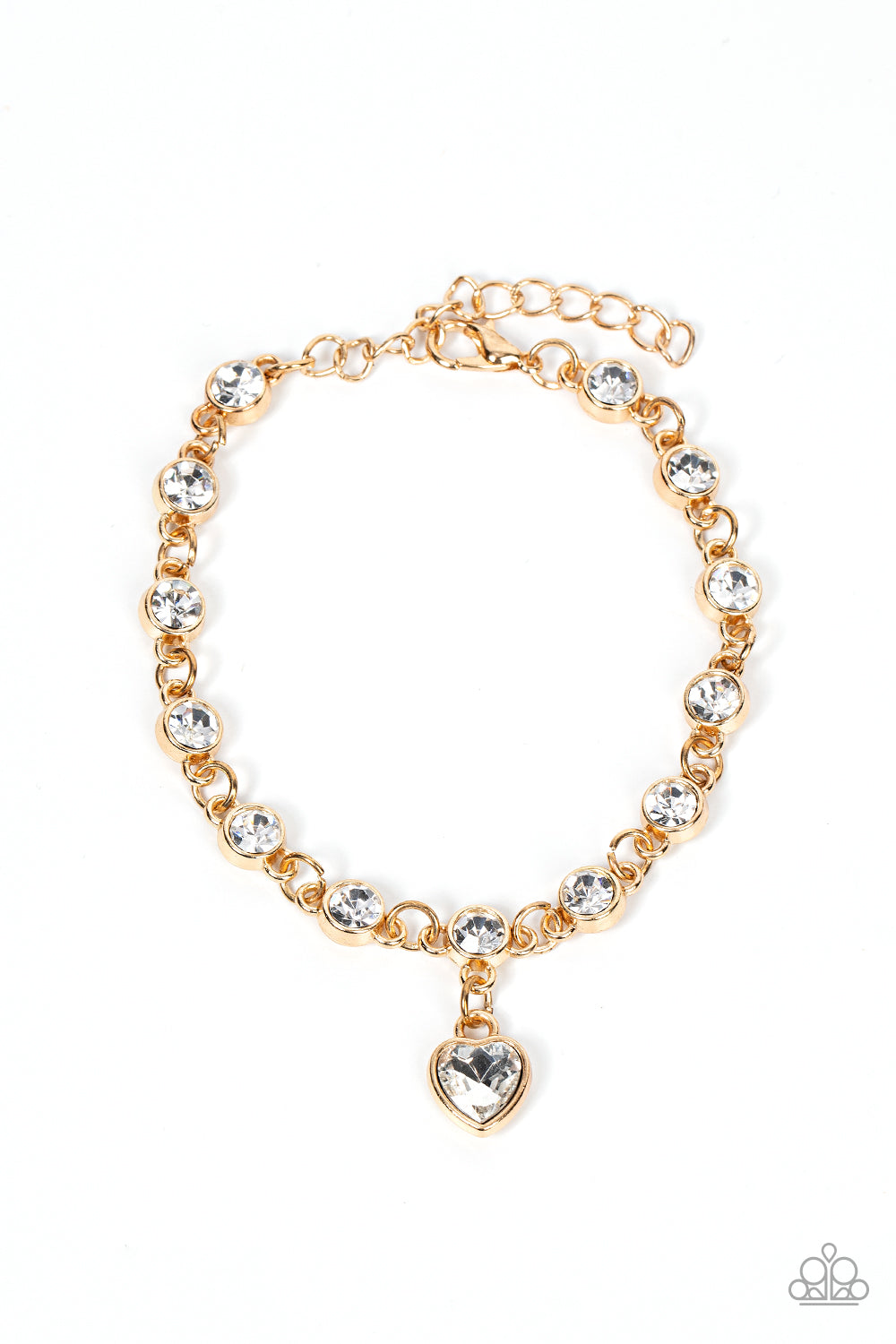 Paparazzi Truly Lovely - Gold Charm Bracelet