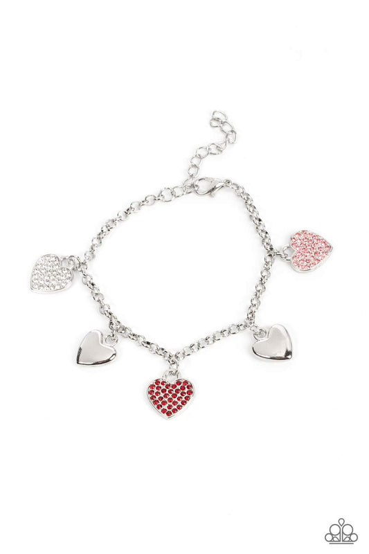 Paparazzi Lusty Lockets - Multi Heart Charm