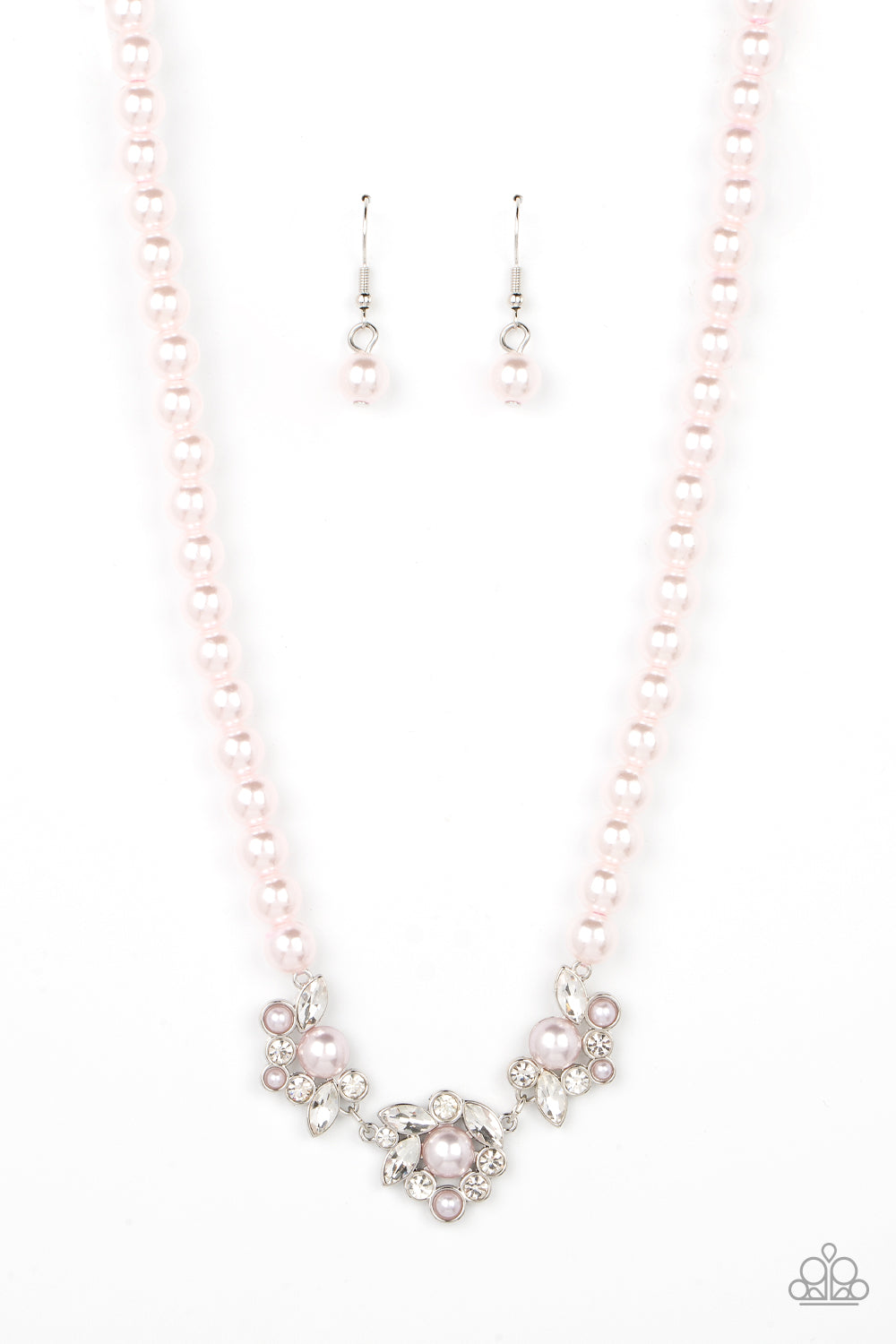 Paparazzi Royal Renditions - Pink Pearls Necklace