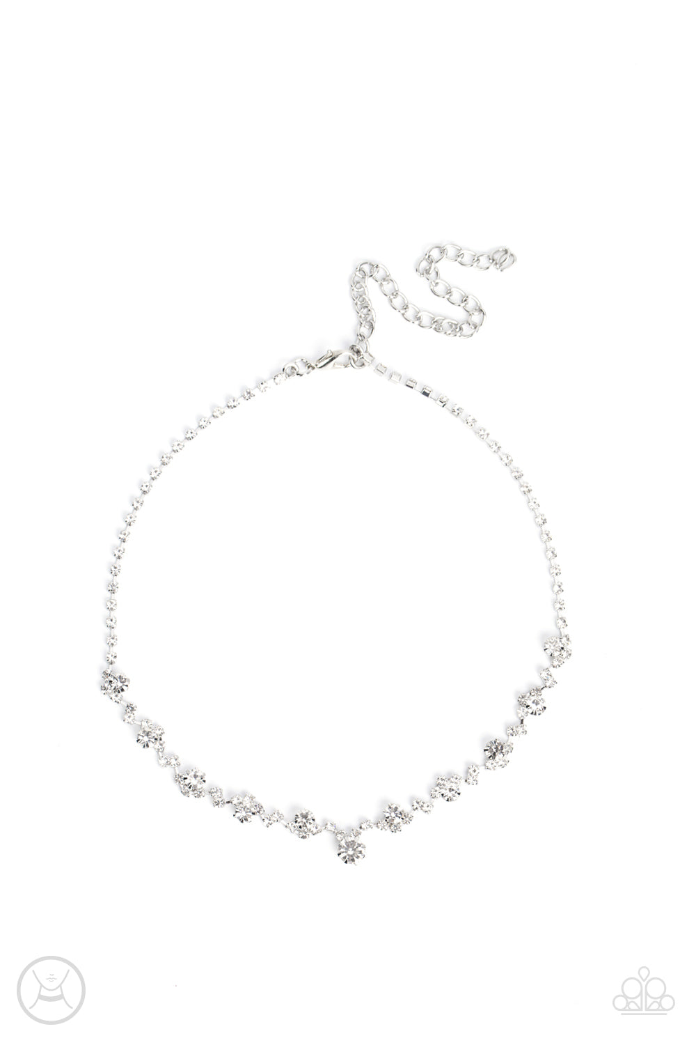 Paparazzi Regal Rebel - White Dainty Necklace