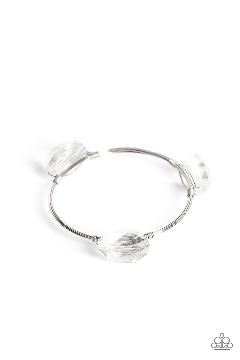 PaparazzicGalactic Getaway - White Bangle