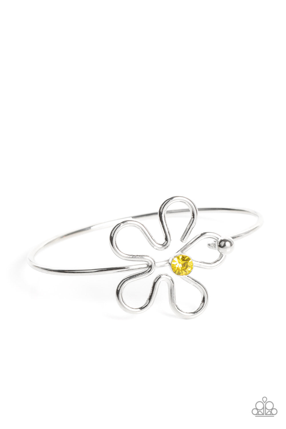 Paparazzi Floral Innovation - Yellow Cuff Bracelet