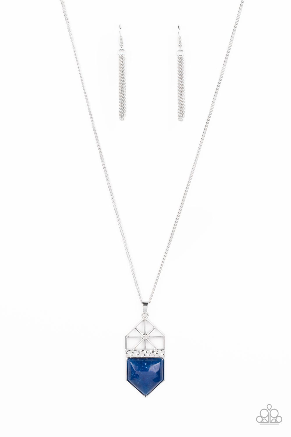 Papatrazzi Trailblazing Talisman - Blue Necklace