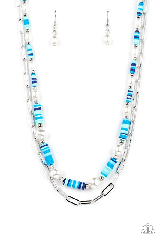 Paparazzi Tidal Trendsetter - Blue Necklace