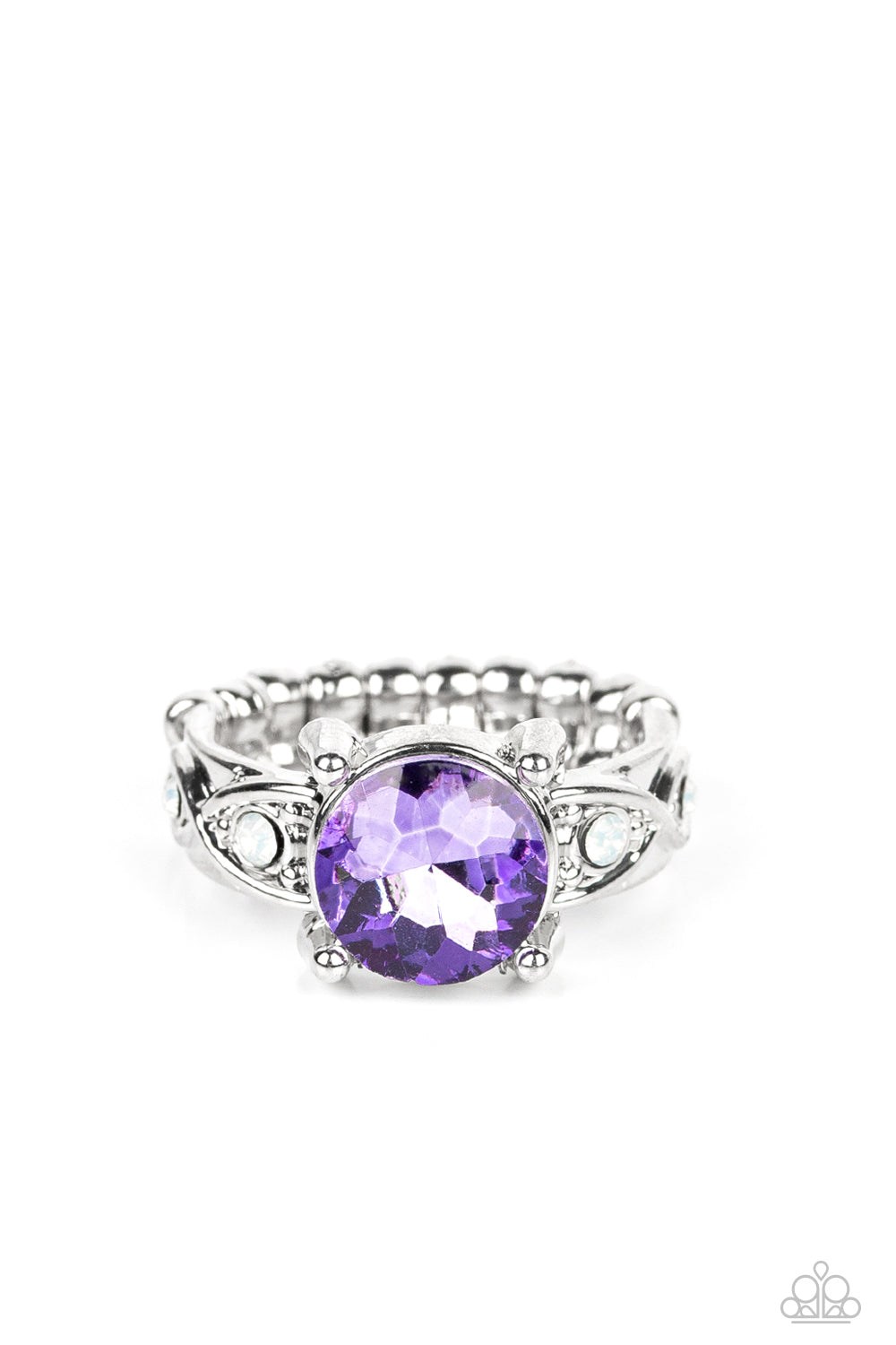 Paparazzi Intergalactic I Do - Purple stretchy Band Ring